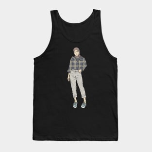 OOTD Hijab Girl Tank Top